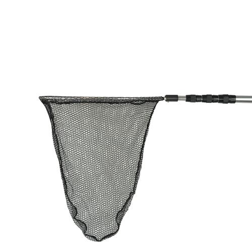 Joy Fish Landing Net 17" X 20" Hoop 6.5'-24' Handle Telescoping Black