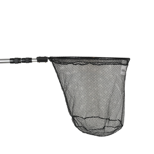 Joy Fish Landing Net 20" x 20" Hoop 3'-5' Handle Telescoping Black