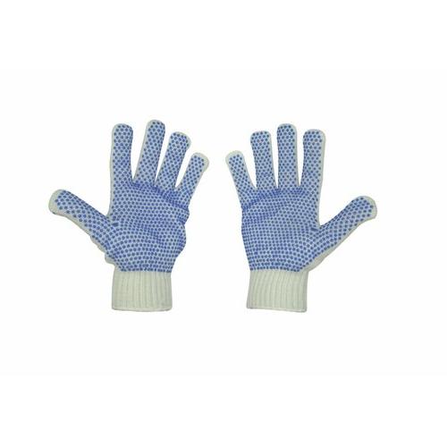 Joy Fish White Knit Blue Dot Glove