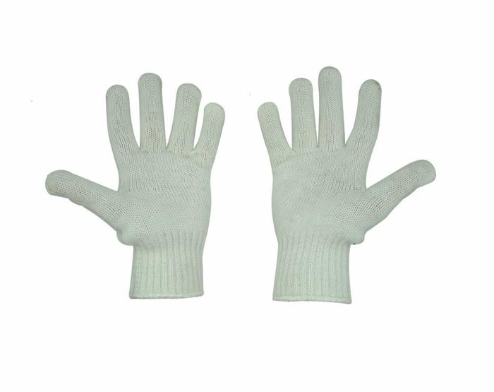 Joy Fish White Knit Nylon/Poly Glove