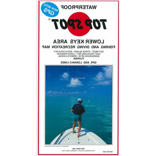 Top Spot N209 Map- Lower Key Area Key West To Rebecca Shoal LORAN-C &