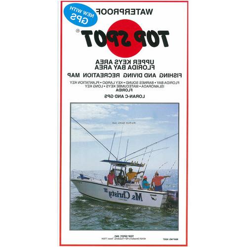 Top Spot N207 Map- Upper Keys Area Florida Bay To Long Key LORAN-C &