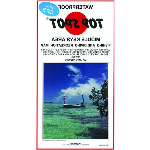 Top Spot N208 Map- Middle Key Long Key To Boca Chica Key LORAN-C & GPS