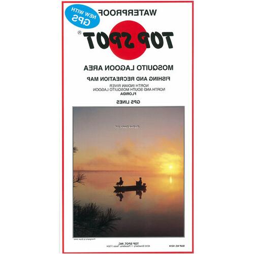 Top Spot N219 Map- Mosquito Lagoon N Indian River N&S Mosquito Lagoon