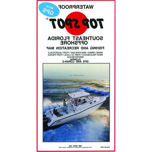 Top Spot N224 Map- South Florida Offs Miami Winterbeach W/Bimini