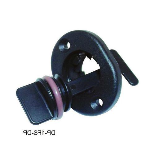 T-H Marine Drain Plug Flexible Steam Black