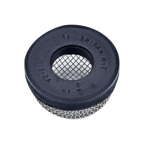 T-H Marine Aerator Screen Strainer Stainless Mesh 3/4"-14 Black