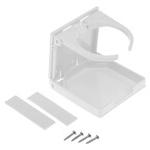 T-H Marine Adjustable Drink Holder w/Stainless Steel hardware White