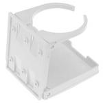 T-H Marine Adjustable Drink Holder w/Stainless Steel hardware White