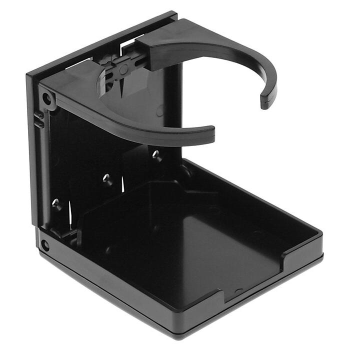 T-H Marine Adjustable Drink Holder w/Stainless Steel hardware Black