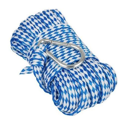 T-H Marine Anchor Line 1/4" x 50' Hollow Braid Polypropylene w/Safety Hook