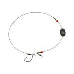 Joy Fish Weighted Redi-Rig 40Lb 18" Stainless Steel Circle Hook 1/0