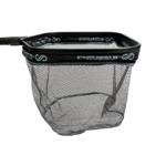 Joy Fish Floating  Landing Net 14" X 16" Hoop, 12" Deep, 7" Handle Black