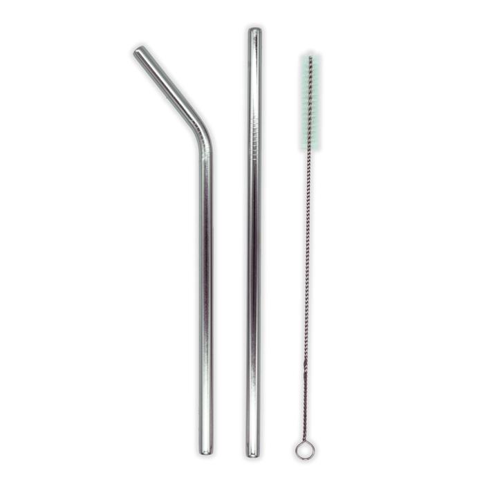 VIVA Stainless Straw with Brush 20oz 2/Pk