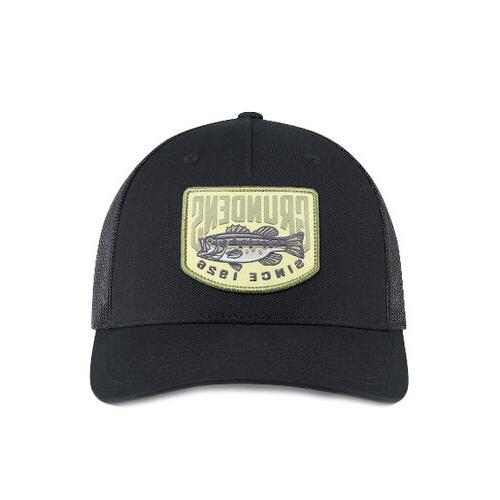 Grundens Bass Patch Trucker Hat Black