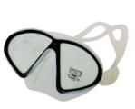 Calcutta Silicone Snorkeling Mask Medium/Large Black and Clear