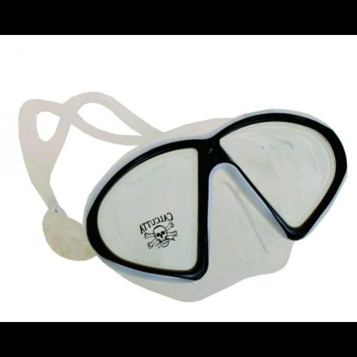 Calcutta Silicone Snorkeling Mask Medium/Large Black and Clear