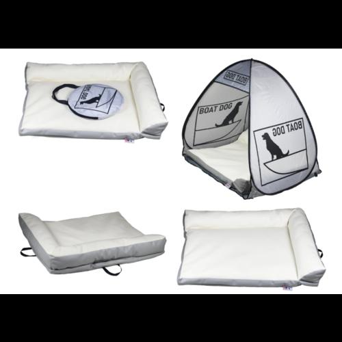 Boat Dog Bed with Tent - Gray - Large